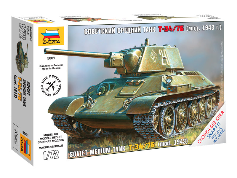 Zvezda Snap Kit - T-34/76 (1:72)