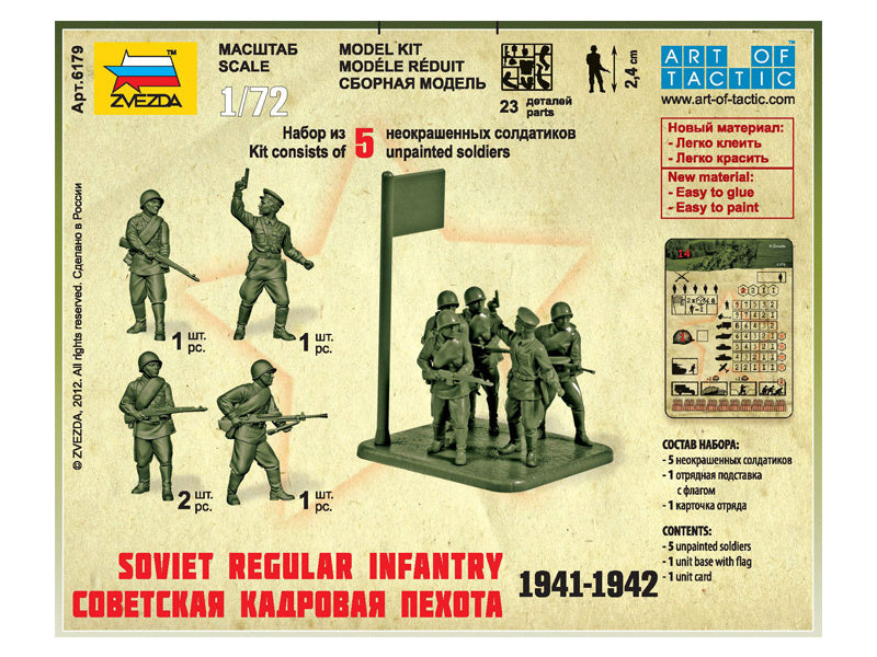 Zvezda figurky Soviet Regular Infantry 1941-42 (1:72)