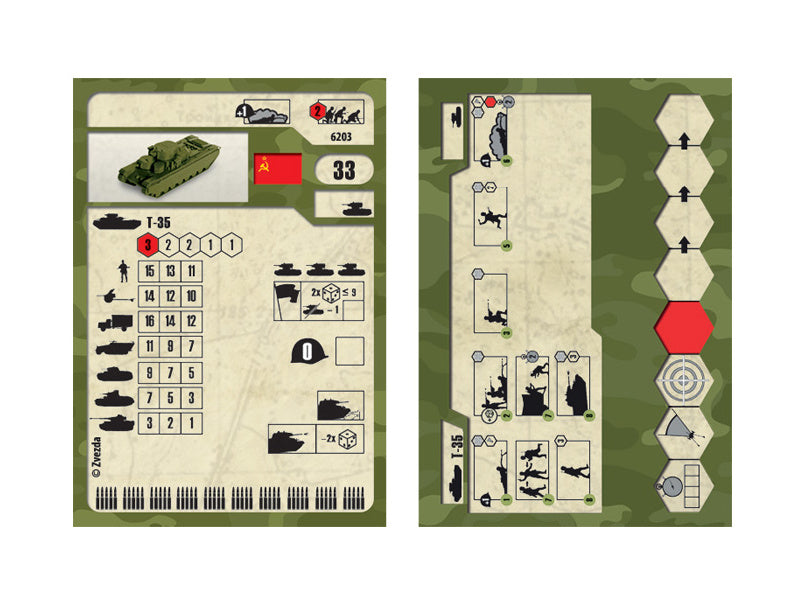 Zvezda Snap Kit - T-35 (1:100)