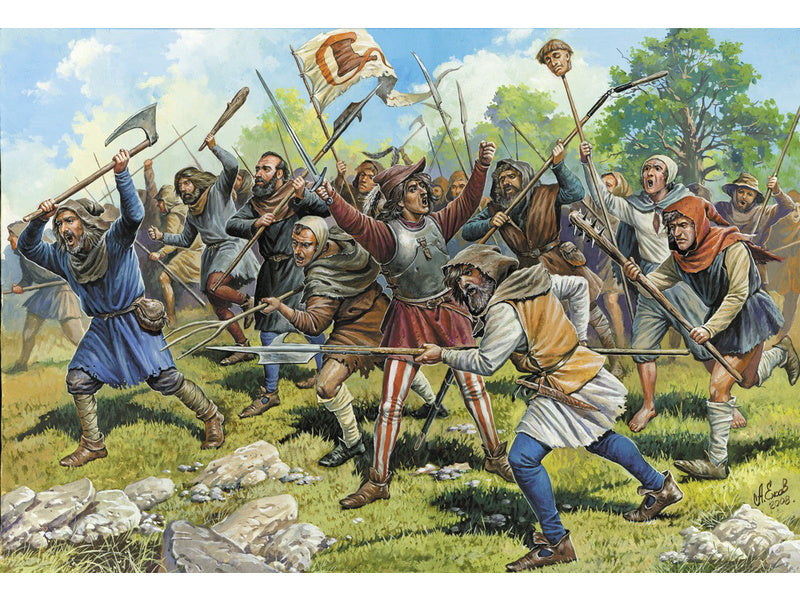 Zvezda figurky Medieval Peasant Army (1:72)