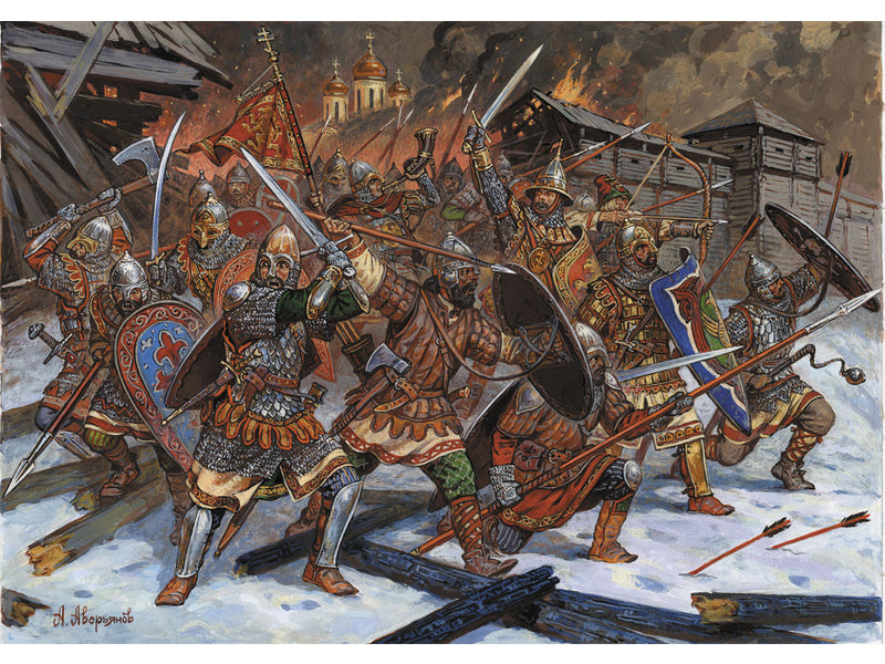 Zvezda figurky - Russian Foot Warriors 13-14 stol. (1:72)