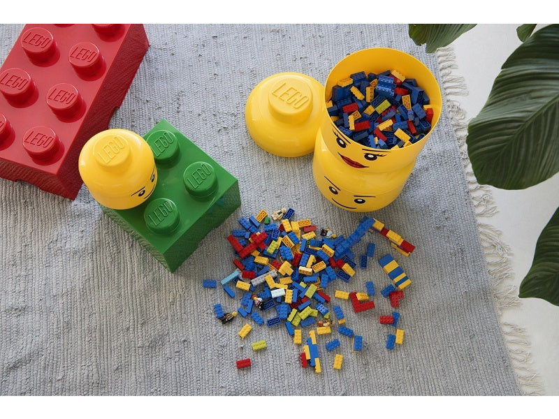 LEGO úložná hlava malá – Skeleton zelený
