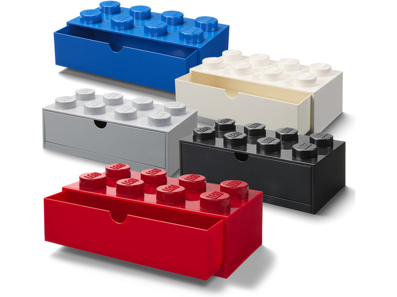 LEGO stolní box 8 se zásuvkou modrý