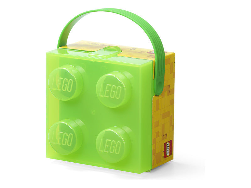 LEGO box s rukojetí 166x165x117mm - zelená army
