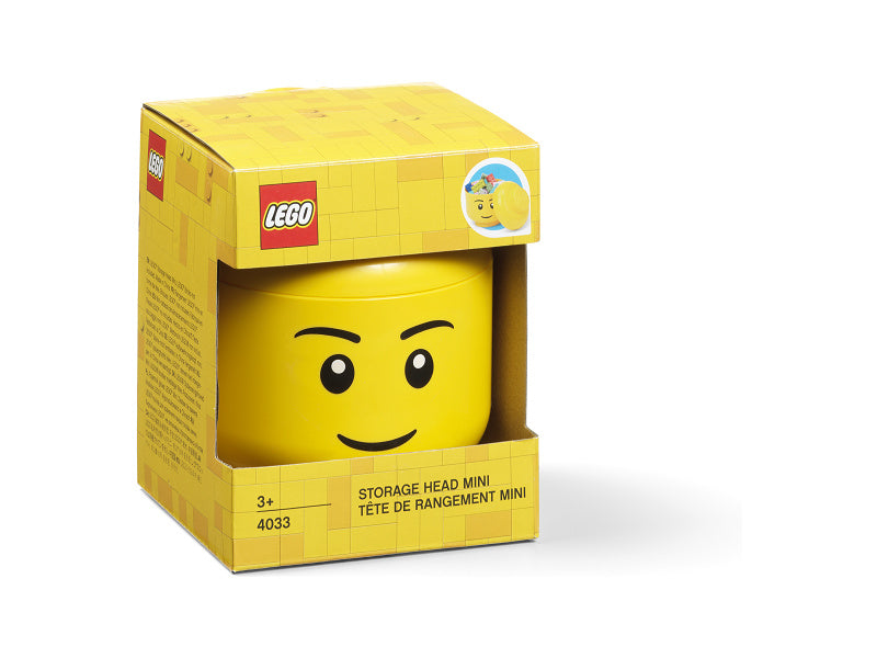 LEGO úložná hlava mini - zelený kostlivec